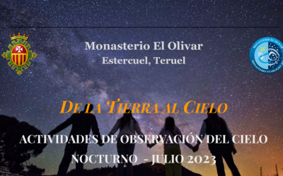 Actividades de observación del cielo nocturno – Julio 2023. Monasterio El Olivar